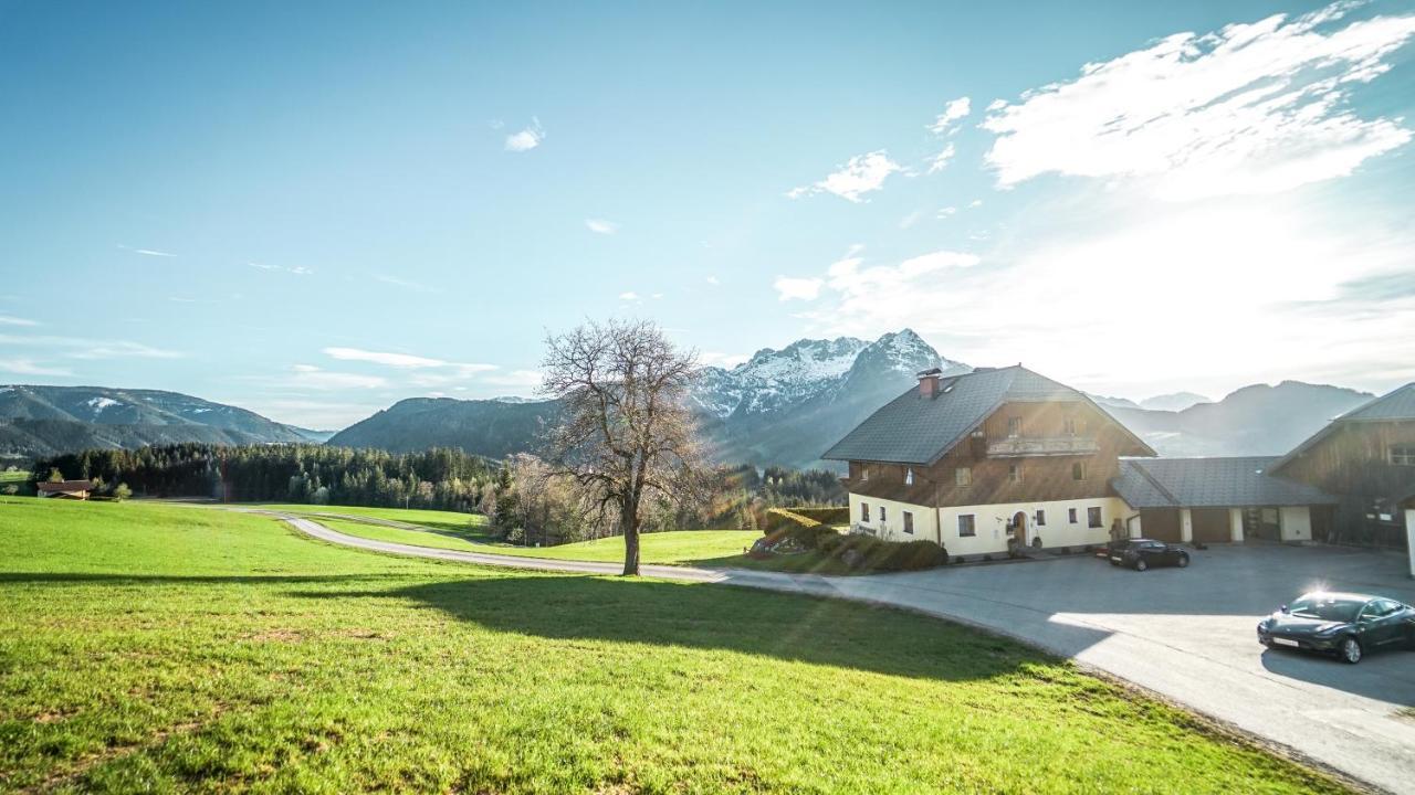 Bio Bauernhof Oberhinterberg Appartement Annaberg im Lammertal Dış mekan fotoğraf