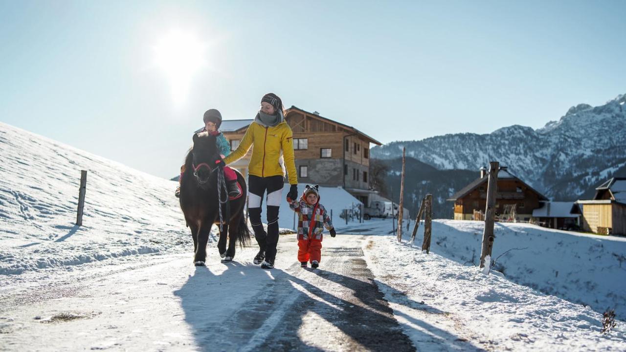 Bio Bauernhof Oberhinterberg Appartement Annaberg im Lammertal Dış mekan fotoğraf